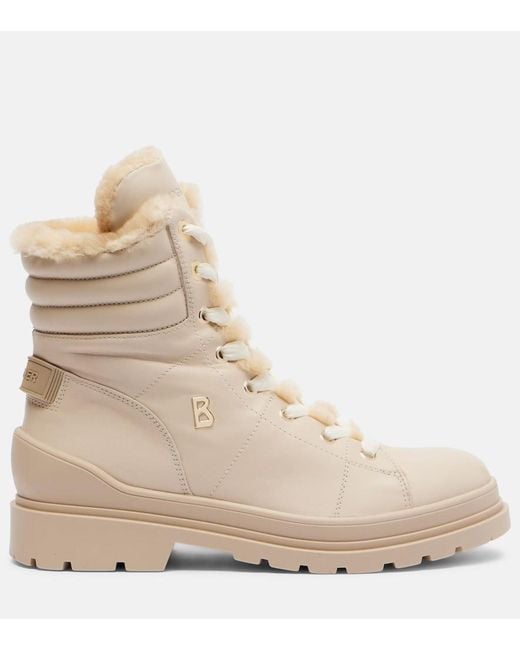 Bogner Natural Mid Boots St.moritz With Spikes