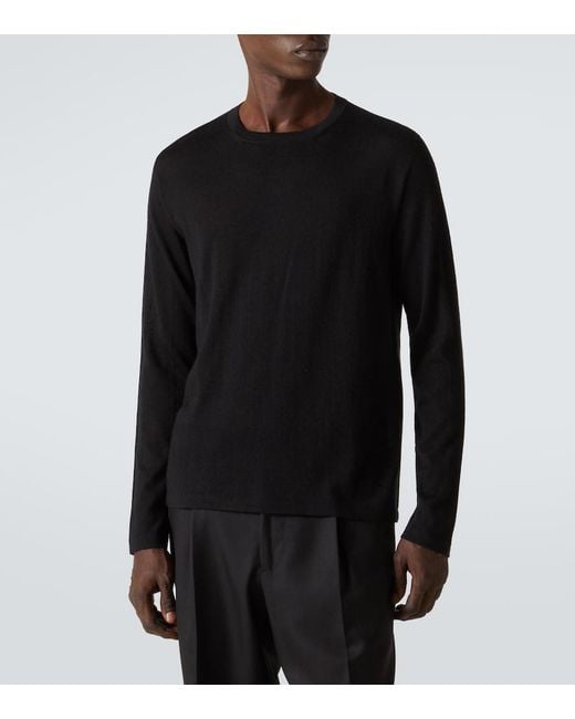 Saman Amel Black Petrus Cashmere And Silk Sweater for men