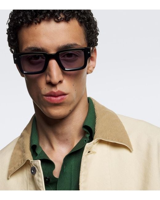 sato Blue Cervantes Rectangular Sunglasses for men