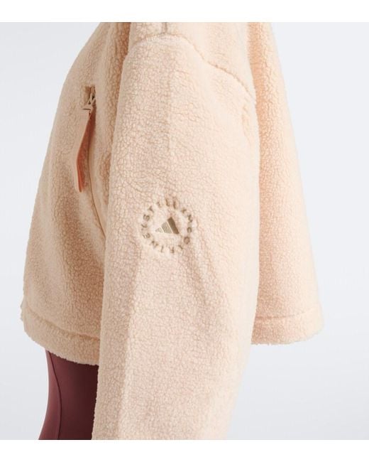 Adidas By Stella McCartney Natural Hooded Teddy Jacket