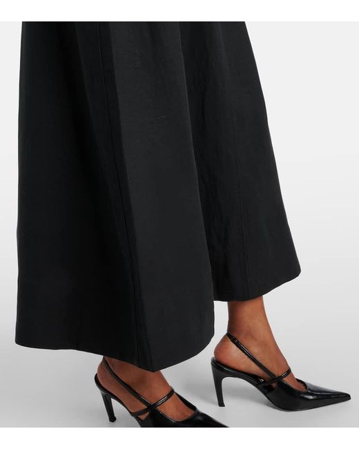 Totême  Black Maxikleid Aus Jersey