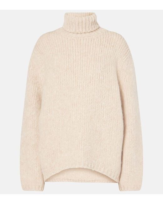 Dorothee Schumacher Natural Soft Happiness Wool-Blend Turtleneck Sweater