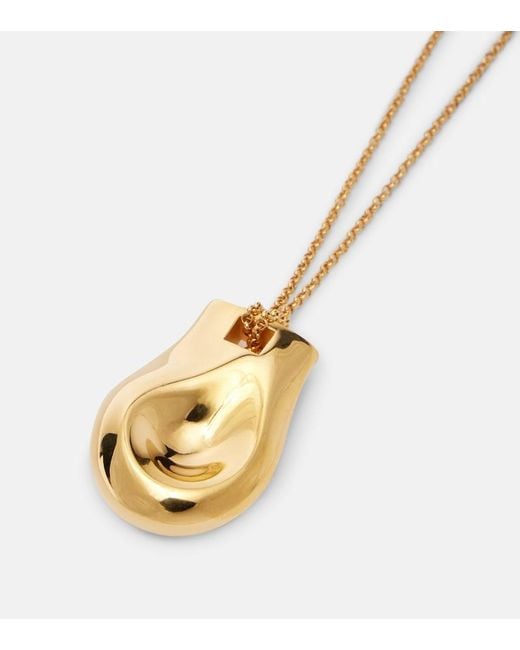 Khaite Metallic Keefe-Plated Pendant Necklace
