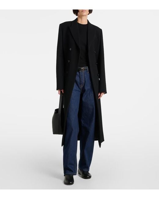 Jeans A Gamba Larga Wide Taper di Re/done in Blue