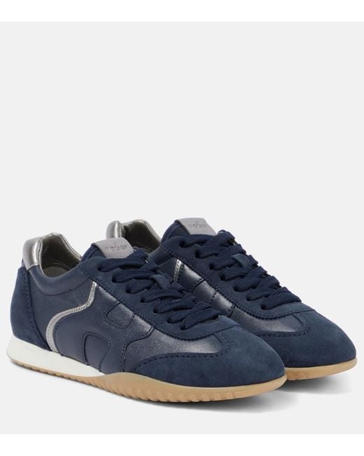 Hogan Blue Low-top Sneakers Olympia Calfskin