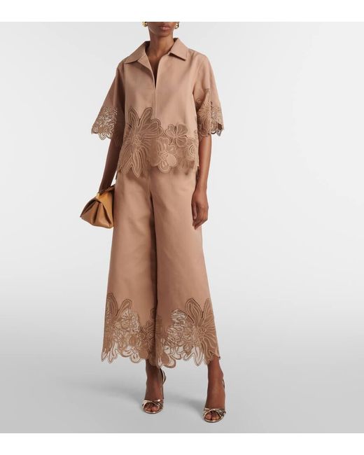 Elie Saab Natural Hemd Aus Gabardine