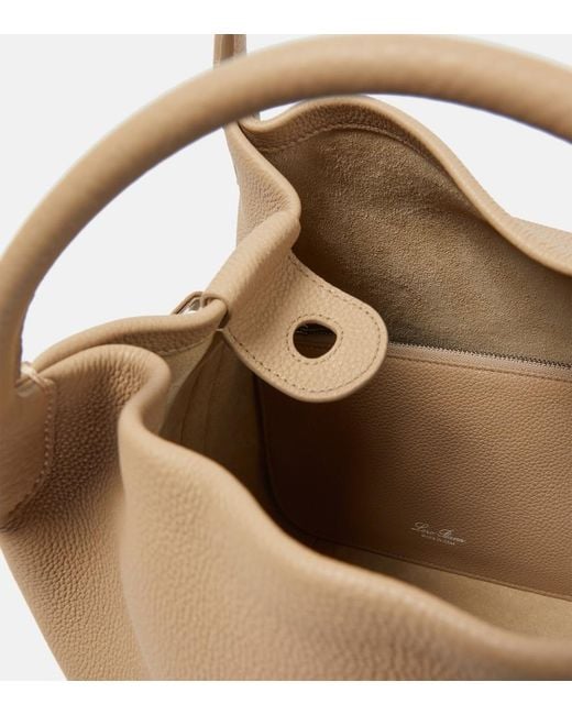 Loro Piana Natural Bale Large Leather Tote Bag