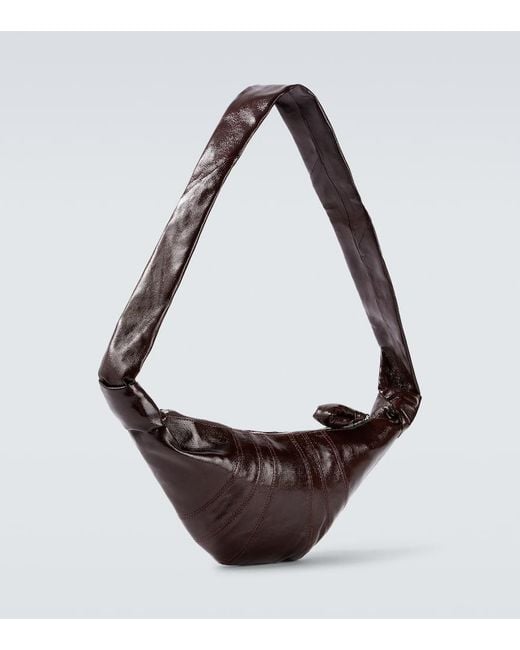 Lemaire Crossbody Bag Croissant Small Aus Leder in Brown für Herren