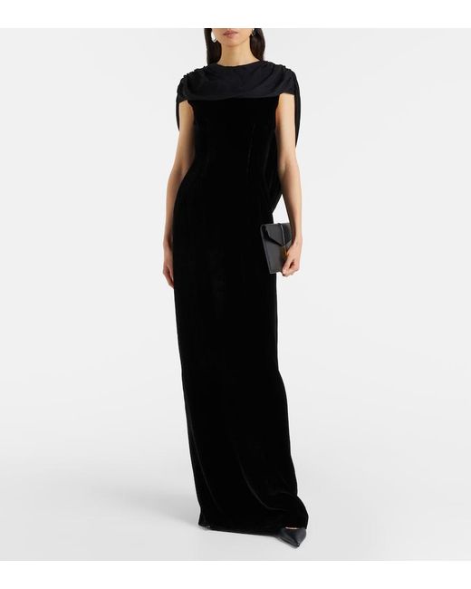 Markarian Black Vesper Cutout Gown