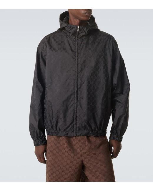 Gucci Black Gg Jacquard Jacket for men