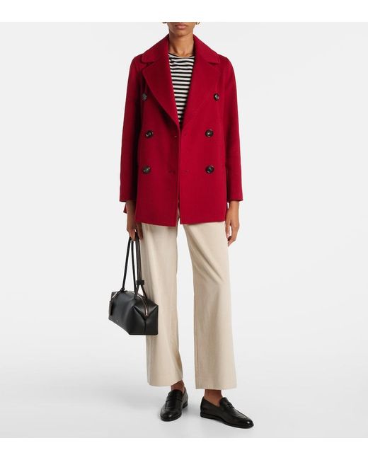 Max Mara Natural Eneide Cotton Corduroy Wide-Leg Pants