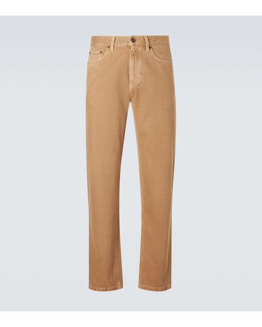 Zegna Natural Roccia Cotton Straight Pants for men