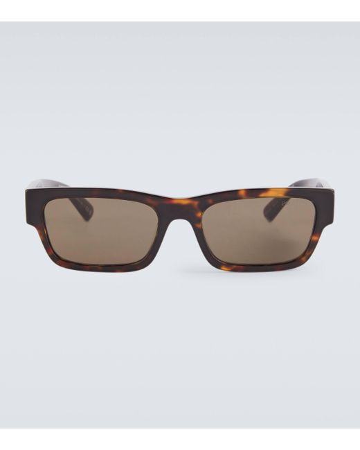 Prada Brown Rectangular Sunglasses for men