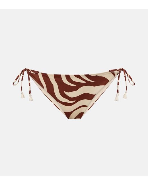 Johanna Ortiz Brown Sagrado Reversible Low-Rise Bikini Bottoms