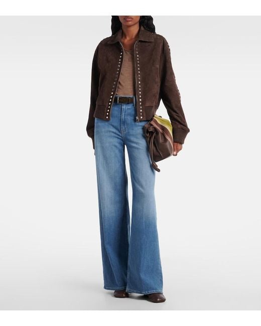 Citizens of Humanity Blue Lyra Long High-Rise Wide-Leg Jeans