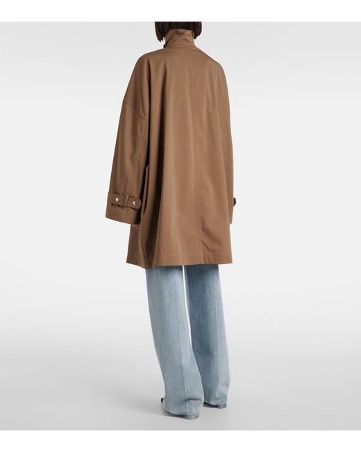 Totême Brown Oversized Cotton Jacket