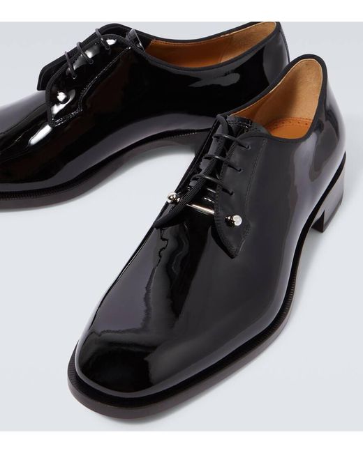 Zapatos derby Chambeliss de charol Christian Louboutin de hombre de color Black