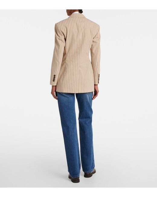 Blazer di Brunello Cucinelli in Natural