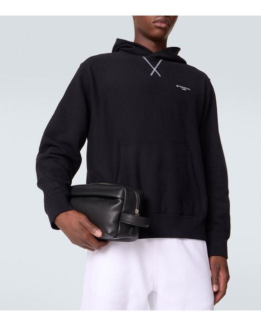 Givenchy Black Essential Leather Toiletry Bag for men