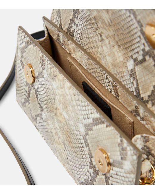 Jacquemus Metallic Le Chiquito Long Snake-effect Leather Shoulder Bag