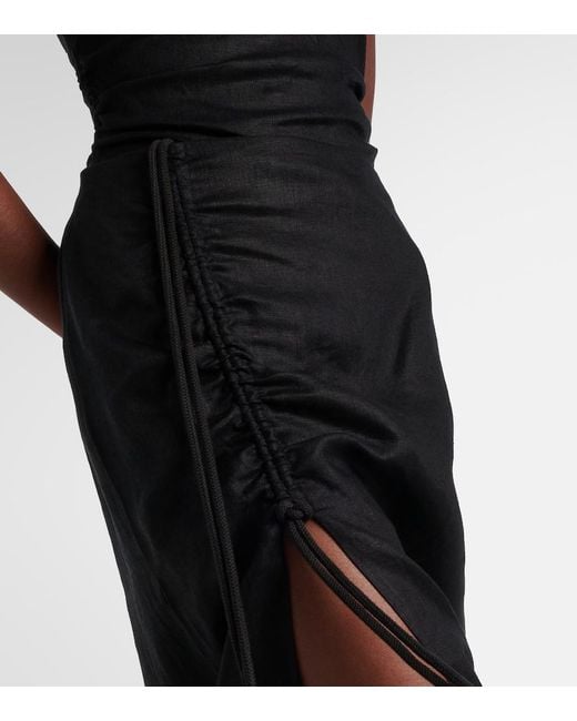 Sir Black Josefina Linen Maxi Skirt