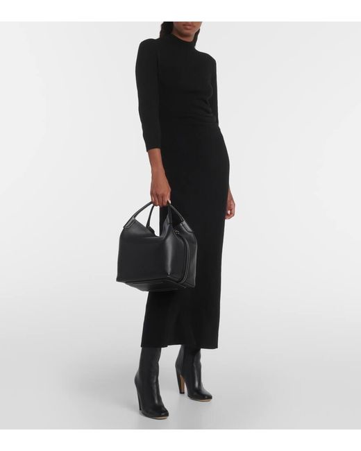 Bolso Al Hombro Bale Large De Piel Loro Piana de color Black