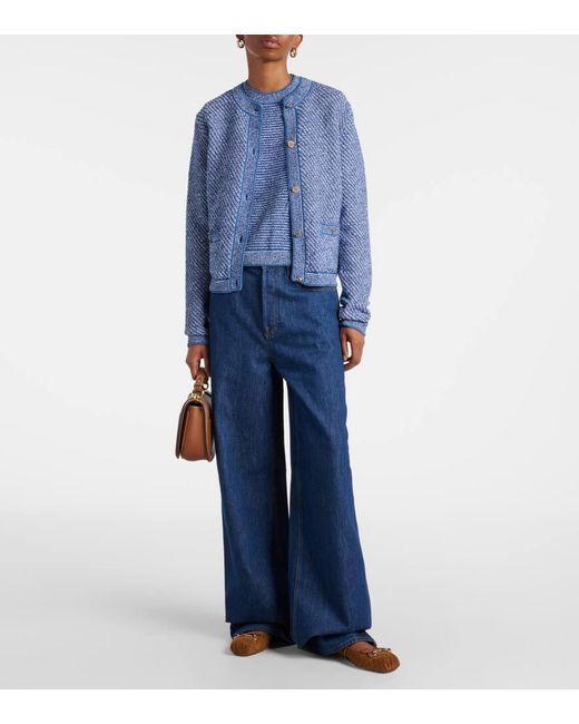 Gucci Blue Elegantes Damen-Shirt