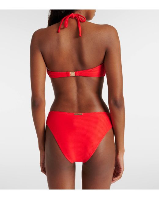 Haut de bikini bandeau Vicenza Heidi Klein en coloris Red