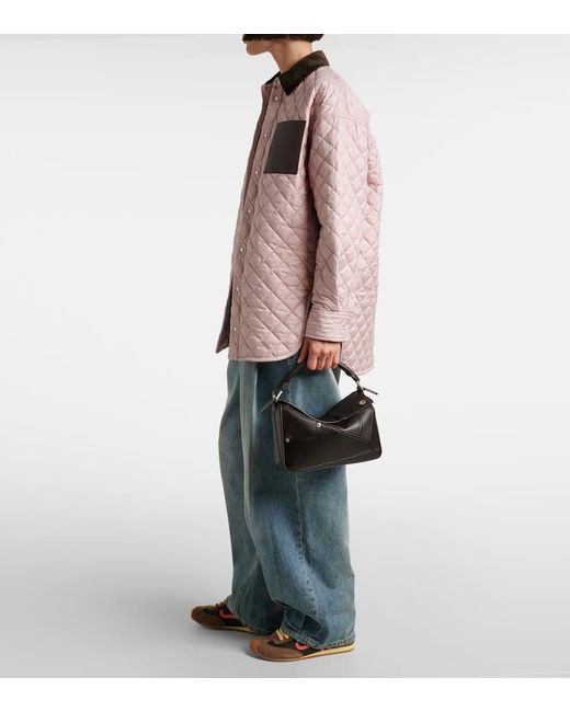 Loewe Black Tote Bag Puzzle Panta Small Aus Leder