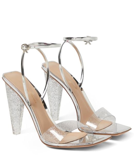 Gianvito Rossi Odyssey Pvc And Leather Sandals - Lyst