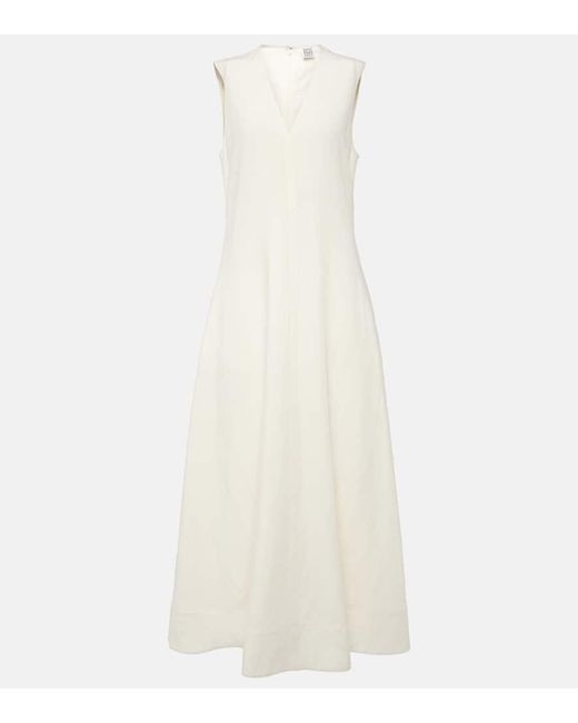 Totême  White A-line Maxi Dress