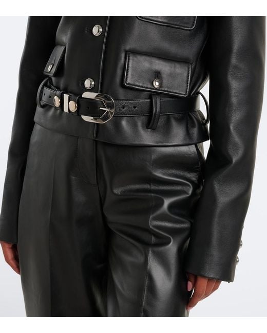 Altuzarra Black Simons Leather Jacket