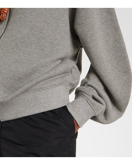 Loewe Gray Flamenco Cotton And Cashmere Hoodie