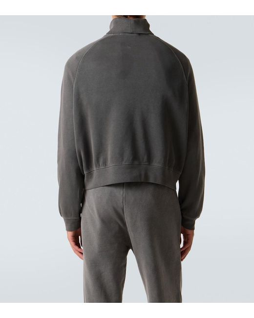 Our Legacy Gray Scholar Cotton Jersey Turtleneck Sweater for men