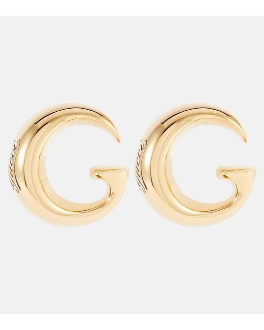 Gucci Metallic G Motif Earrings