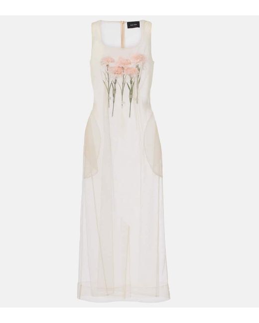 Simone Rocha White Midikleid Aus Tuell
