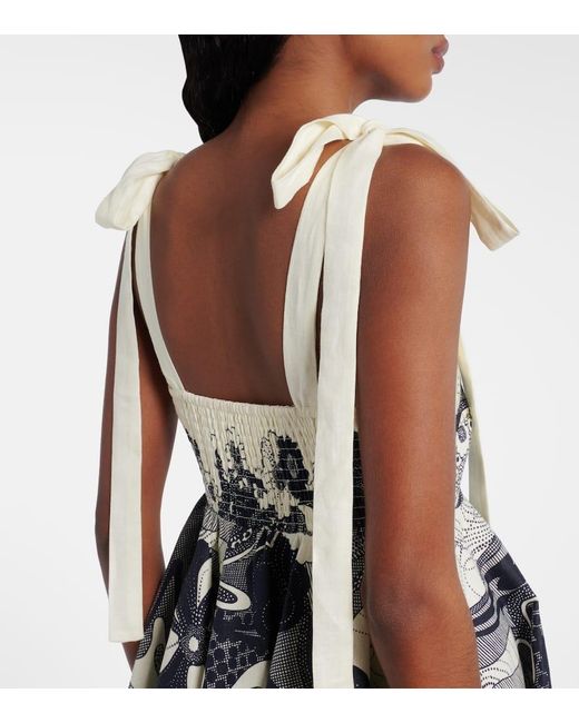 Robe Mickey En Lin A Fleurs ALÉMAIS en coloris Natural