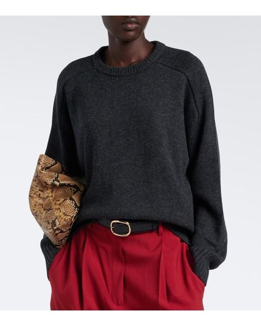 Loulou de Saison Black Breha Wool And Cashmere Sweater