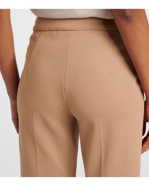 Max Mara Natural Pegno Jersey Slim Pants