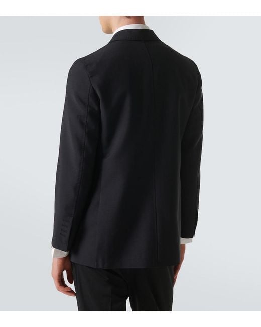 Rubinacci Blue Wool Tuxedo Jacket for men