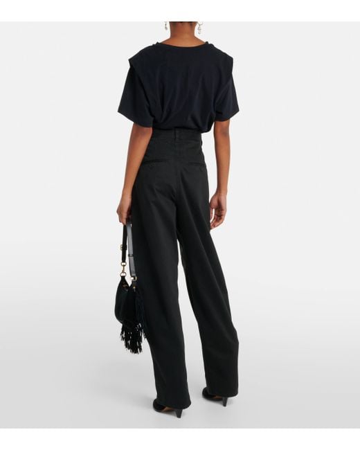 Pantalon ample Lenadi en coton Isabel Marant en coloris Black