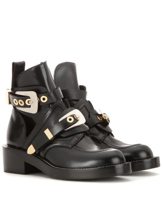 Balenciaga Black Women's Ceinture Ankle Boots