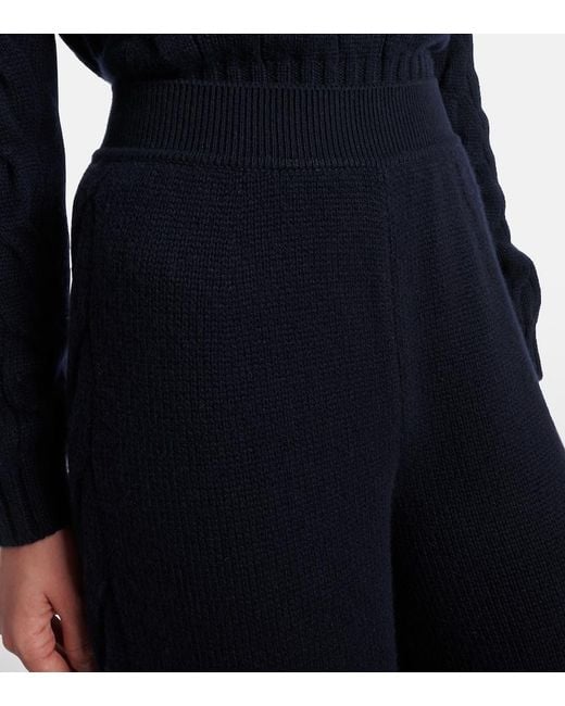 Loro Piana Blue Napier Cashmere Sweatpants