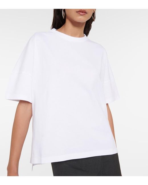 Camiseta de jersey de algodon con anagrama Loewe de color White
