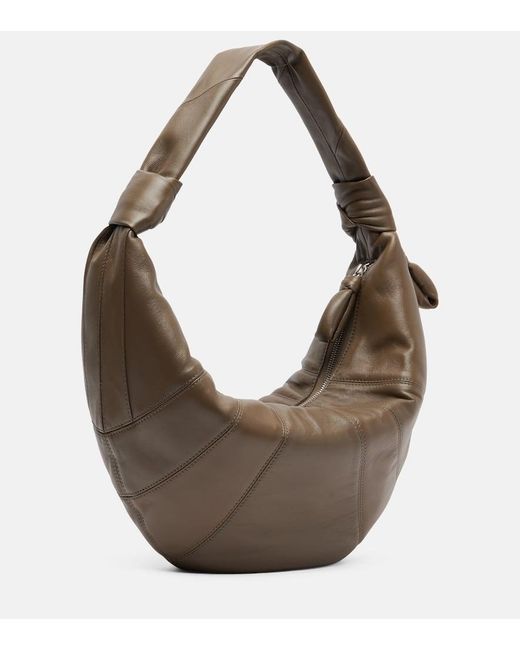 Lemaire Brown Schultertasche Fortune Croissant Aus Leder
