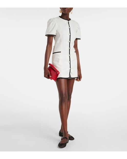Faithfull The Brand Natural Jane Linen Minidress