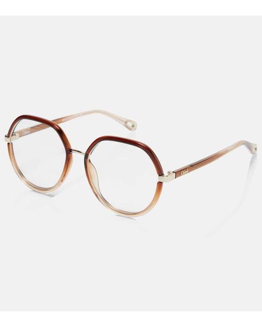 Chloé Brown Runde Brille