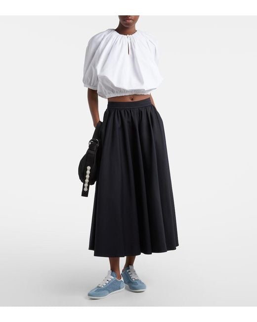 Roger Vivier Blue Viv' Suede-Trimmed Sneakers