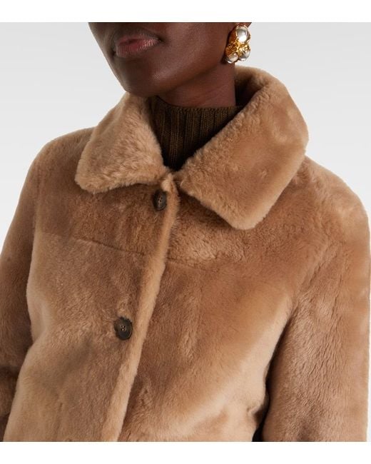 Yves Salomon Natural Shearling Jacket