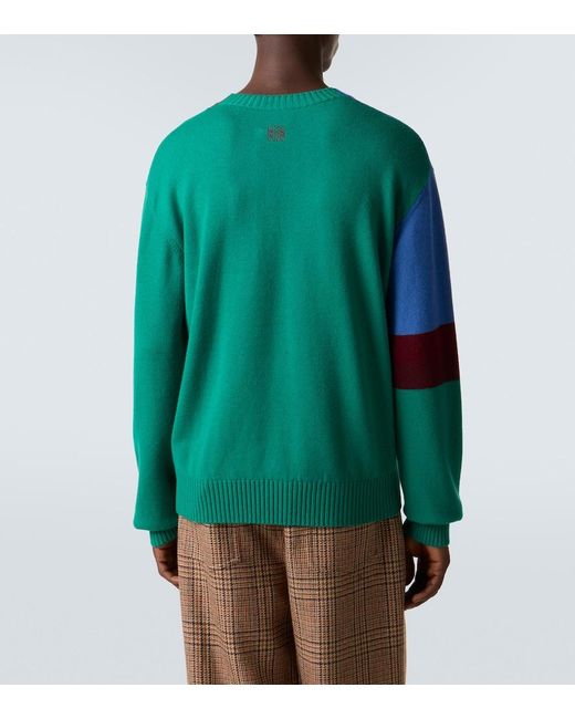 Pullover Albers di Loewe in Green da Uomo